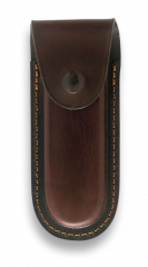 Étui Albainox cuir marron 14,5x6cm