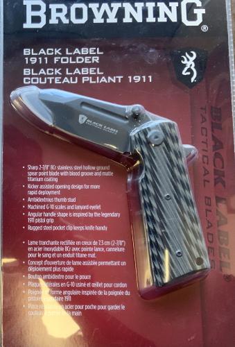 Couteau plant Browning Black Label 1911