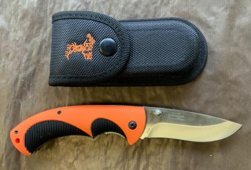 Couteau Elk Ridge orange/black