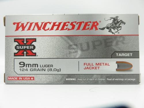 WINCHESTER 9MM LUGER 124 GR - (9.19 - 9mm para)