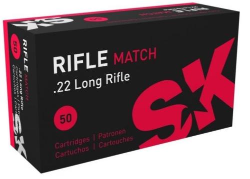 SK RIFLE MATCH .22 LONG RIFLE - 40 GRAINS x50