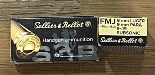 Sellier Bellot 9mm Luger -para SUBSONIC