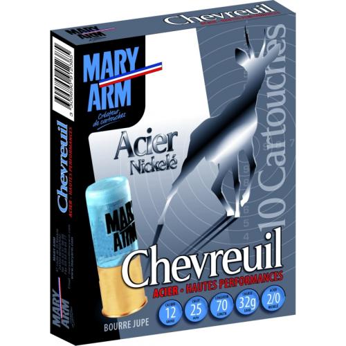 Maryarm CHEVREUIL ACIER x10 bille acier n° 2/0