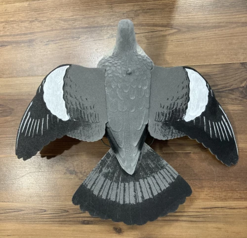 Appelant pigeon ramier Floqué + ailes et queue EVA HD + support
