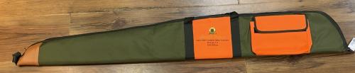 Fourreau Fusil 130cm vert/orange + poche Armurerie Liegeois