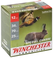 WINCHESTER SPECIAL CHASSE 34g plombs Nickelé Pb4  x25 - destockage