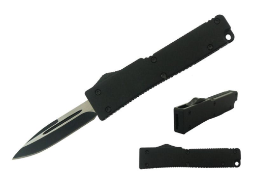 Mini couteau automatique Noir simple tranchant